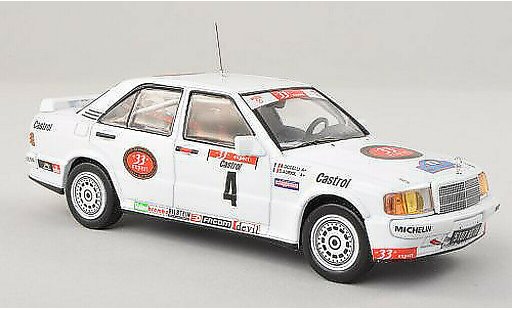 Mercedes 190 DTM 1/43 IXO 2.3-16 No.4 33 Export Tour voiture 1986 D.Auriol/B.Occelli coche miniatura