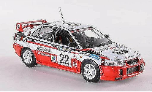 Mitsubishi Lancer Evolution VI 1/43 IXO No.22 Ralliart Rally China 1999 K.Taguchi/R.Teoh coche miniatura