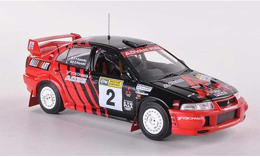 Mitsubishi Lancer Evolution VI 1/43 IXO No.2 Ralliart Yokohama Rally of Canberra 1999 Y.Kataoka/S. Hayashi coche miniatura