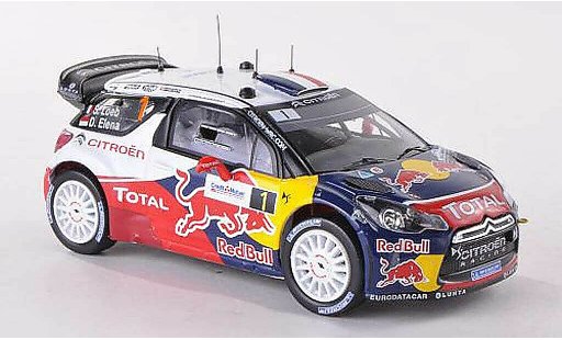 DS Automobiles DS3 WRC 2012 1/43 IXO No.1 Total Rally de France S.Loeb/D.Elena coche miniatura