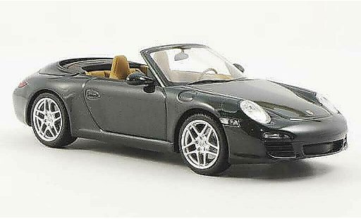 Porsche 911 Cabriolet 1/43 Minichamps Descapotable S verde coche miniatura