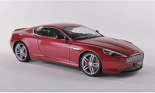 Aston Martin DB9 coupe 1/43 Welly rojo LHD coche miniatura