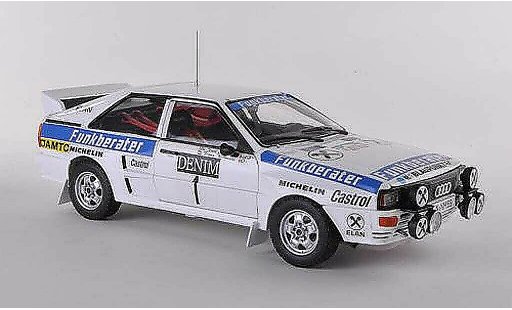 Audi Quattro a2 1/18 Sun Star No.1 Funkberater Janner Rally 1984 Wittmann/Nestinger coche miniatura