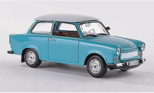 Trabant 601 Base 1/43 IST Models azul/blanco coche miniatura