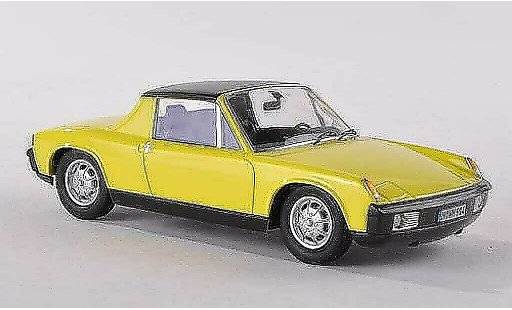 Porsche 914 Base 1/43 Schuco -amarillo coche miniatura