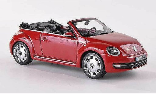 Volkswagen Beetle Cabriolet 1/43 Schuco Descapotable rojo coche miniatura