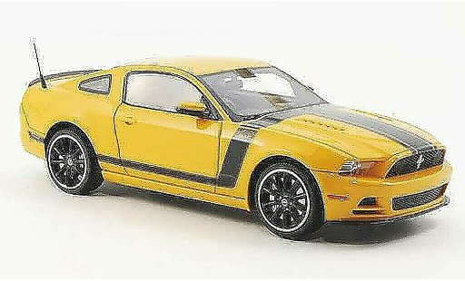 Ford Mustang Boss 302 1/43 Schuco amarillo coche miniatura