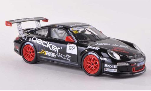 Porsche 911 GT3 CUP 1/43 Schuco No.127 Becker MS Racing Sports coche miniatura