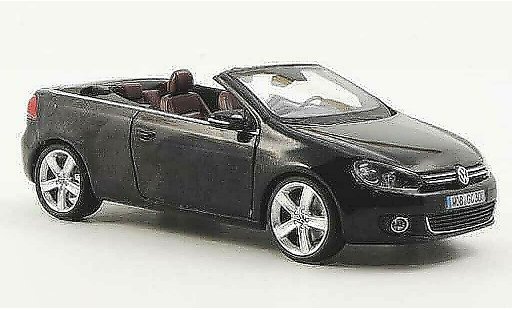 Volkswagen Golf Cabriolet 1/43 Schuco Descapotable negro 2011 coche miniatura