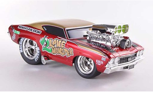 Chevrolet Chevelle SS 1/18 Maisto 1969 rojo/gold coche miniatura
