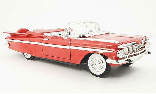 Chevrolet Impala Convertible 1/18 Yat Ming 1959 rojo coche miniatura