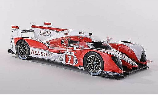 Toyota TS030 Base 1/43 Spark hybride No.7 Dense presentation Spa 2012 coche miniatura