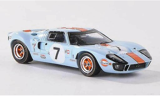 Ford GT40 Mk I 1/43 Spark GT 40 No.7 Gulf 24h Le Mans 1969 D.Hobbs/M.Hailwood coche miniatura