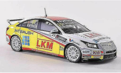 Chevrolet Cruze course 1/43 Spark 2012 1.6T No.20 LKM D.O Young Macau WTCC Macau coche miniatura