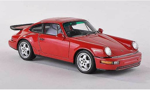 Porsche 911 RS 1/43 Spark 964 America Coupe rojo 1 coche miniatura