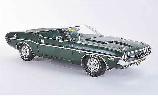 Dodge Challenger 1970 1/18 Greenlight Hemi Convertible R/T verde coche miniatura