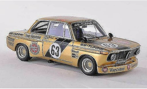 Bmw 2002 tii 1/43 Spark No.63 Warsteiner DRM Norisring 1975 J.Obermoser coche miniatura