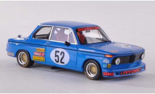Bmw 2002 tii 1/43 Spark No.52 Atomic DRM 1974 W.May coche miniatura
