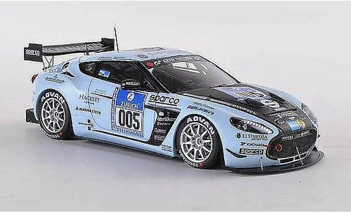 Aston Martin V12 Zagato coupe 1/43 Spark Zagato No.005 24h Nurburgring 2012 U.Bez/C.Porritt/W.Schuhbauer/R.Meaden coche miniatura