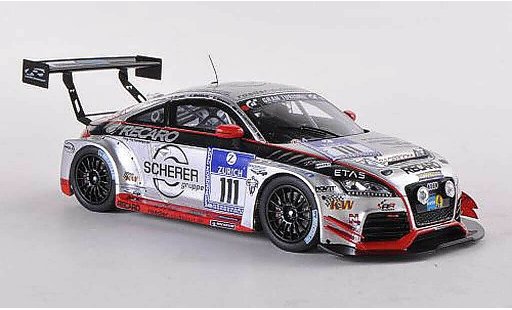 Audi TT rs 1/43 Spark No.111 Scherer 24h Nurburgring 2012 S.Landmann/C.Breuer/J.Wohlfarth/E.Deegener coche miniatura