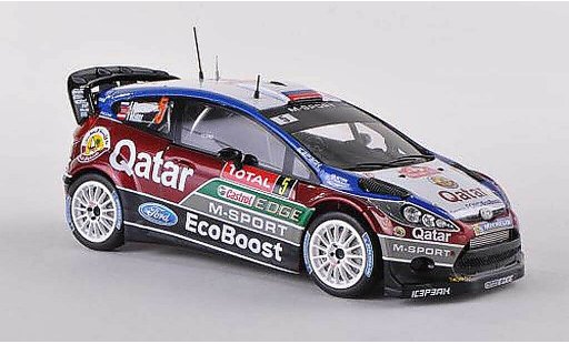 Ford Fiesta WRC 1/43 Spark No.5 Qatar Rally Monte Carlo 2013 E.Novikov/I.Minor coche miniatura