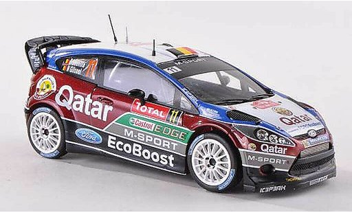Ford Fiesta WRC 1/43 Spark No.11 M-Sport/Qatar Rally Monte Carlo 2013 T.Neuville/N.Gilsoul coche miniatura