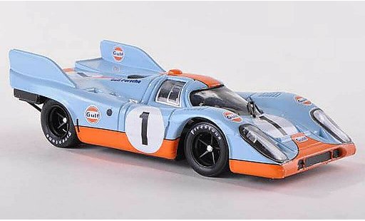 Porsche 917 1971 1/43 Brumm K No.1 Scuderia JWA-Gulf 1000km Monza Siffert/Bell coche miniatura