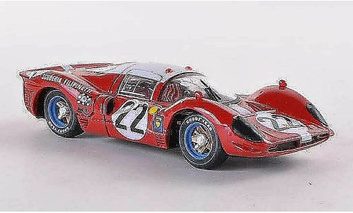 Ferrari 412 course 1/43 Brumm P No.22 Scuderia Filipinetti 24h Le Mans 1967 Scuderia Filipinetti coche miniatura