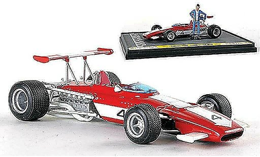 Ferrari 312 B 1/43 Brumm No.4 Lupin on the grid 1970 coche miniatura