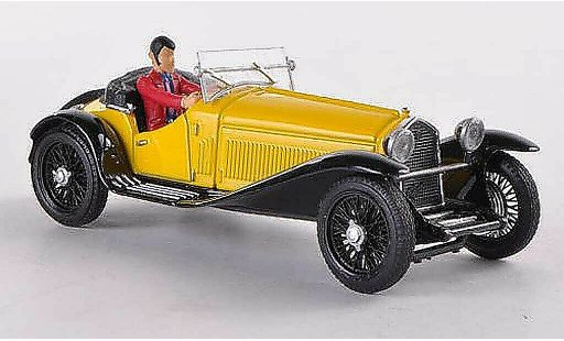 Alfa Romeo 1750 berlina 1/43 Brumm amarillo Lupin driving coche miniatura