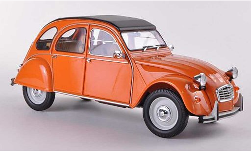 Citroen 2CV Berline 1/18 Minichamps naranja 1976 coche miniatura
