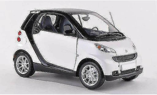 Smart ForTwo Coupe 1/18 Minichamps blanco/negro 2007 coche miniatura