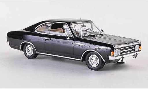 Opel Rekord C 1/43 Minichamps Coupe negro 1966 coche miniatura