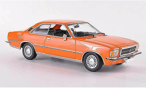 Opel Rekord D 1/43 Minichamps Coupe naranja 1975 coche miniatura