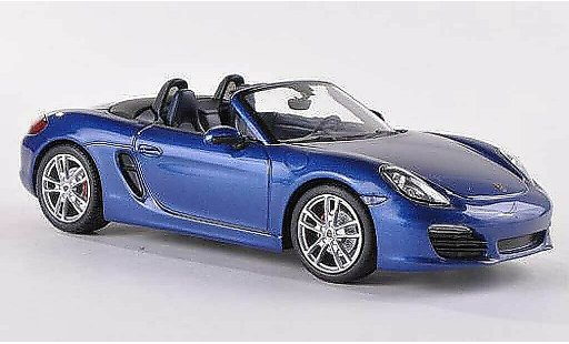 Porsche 718 S 1/43 Minichamps (981) azul 2012 coche miniatura