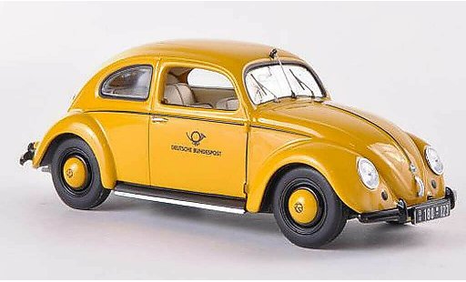 Volkswagen Kafer Base 1/43 Minichamps 1200 Export Deutsche Bundespost 1951 coche miniatura