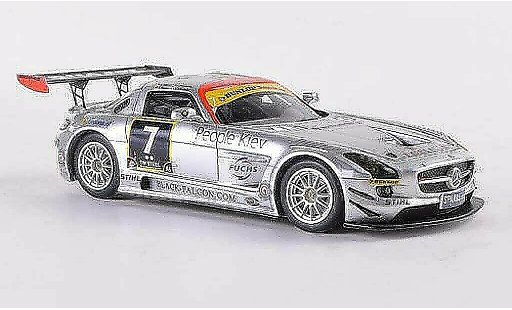 Mercedes SLS GT3 1/43 Minichamps AMG No.7 Team negro Falcon 24h Dubai 2011 Jager/Seyffarth/Heyer/Breslin coche miniatura