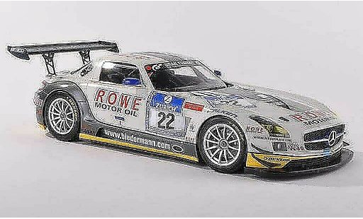 Mercedes SLS GT3 1/18 Minichamps AMG No.22 Rowe Racing 24h Nuerburgring 2012 Graf/Jager/Roloff/Seyffarth coche miniatura