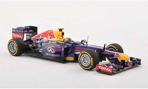 Red Bull F1 2013 1/43 Minichamps Racing No.2 Infinity M.Webber Showcar coche miniatura