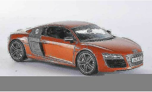 Audi R8 coupe 1/43 Schuco naranja/carbon 2012 coche miniatura