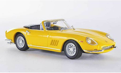 Ferrari 275 GTB/4 1/43 Best Spyder amarillo coche miniatura