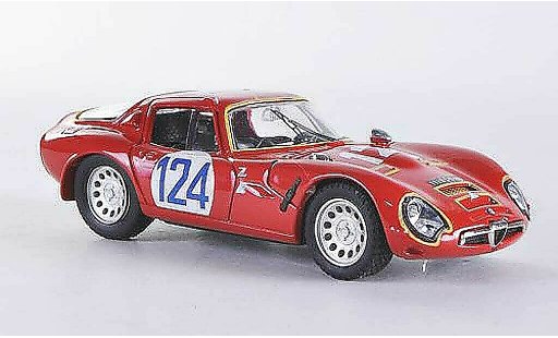 Alfa Romeo Giulia TZ2 1/43 Best Targa Florio No.124 1967 Sangri-la/Federico coche miniatura
