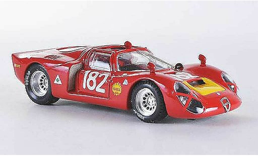 Alfa Romeo 33.2 spyder 1/43 Best 1968 Spider Targa Florio No.182 Baghetti/Biscaldi coche miniatura