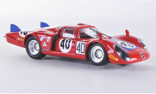 Alfa Romeo 33.2 coda lunga 1/43 Best 1968 Le Mans No.40 Casoni/Biscaldi coche miniatura