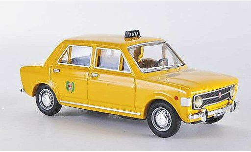 Fiat 128 Berlina 1/43 Rio 4 turig Taxi Giallo Milano 1971 coche miniatura