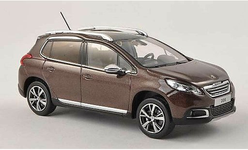 Peugeot 2008 Base 1/43 Norev negro-brun 2013 coche miniatura