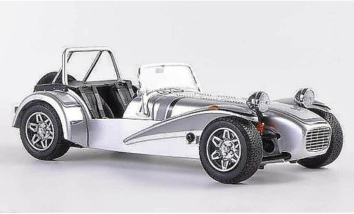 Caterham Super Seven roadster 1/18 Kyosho gris/gris/negro RHD coche miniatura