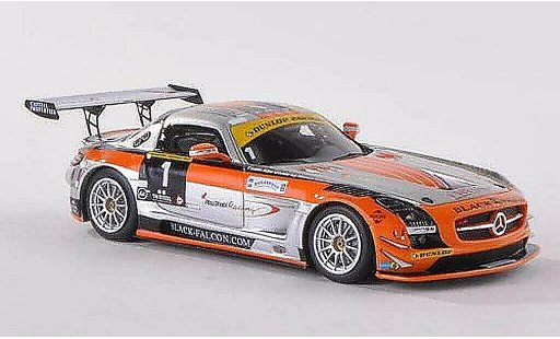 Mercedes SLS GT3 1/43 Spark No.1 Abu Dhabi Racing 24h Dubai 2013 Al Qubaisi/Schneider/Bleekemolen/Edwards coche miniatura