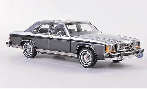 Ford LTD 1973 1/43 Matrix Crown Victoria gris/antracita/mategris coche miniatura