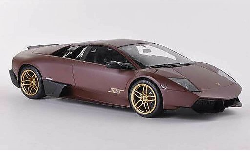 Lamborghini Murcielago LP670 1/18 MR Collection SV Fixed Wing matemarron coche miniatura